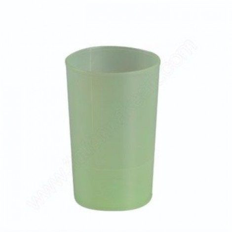 Y Green Disposable Plastic Glass