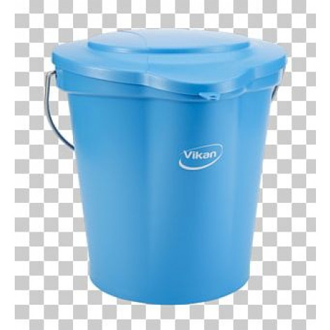 Y Plastic Lid Blue Bucket