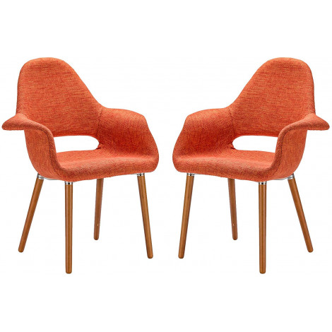Poly and Bark Barclay Dining orange (Set of 2) Chair