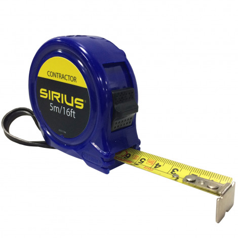 Sirius Contractor Tape Measure Imperial _ Metric 16ft - 5m 19mm