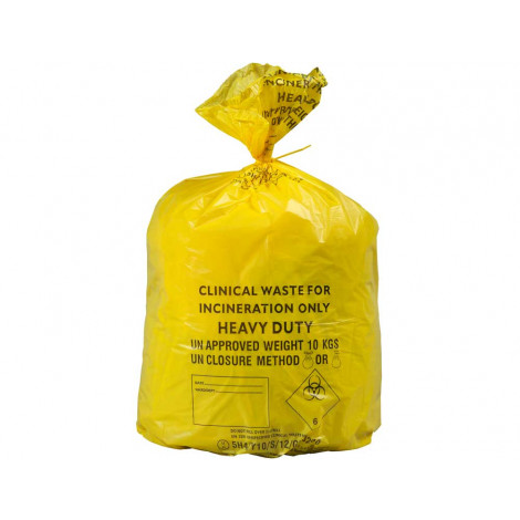 Y Yellow Clinical Waste Bags