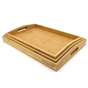 Y Bamboo Trays 3 Sets