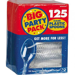Y Clear Plastic Spoons Pack of 125