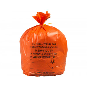 Y Orange Clinical Waste Bags