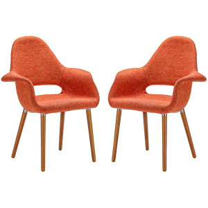 Poly and Bark Barclay Dining orange (Set of 2) Chair