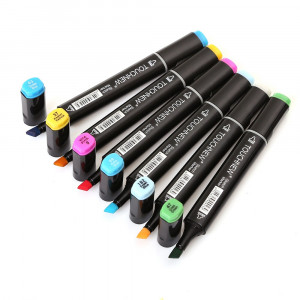 TOUCHNEW-Black-168-Colors-Dual-Head-Art-Marker-Pen-for-Artist-Drawing